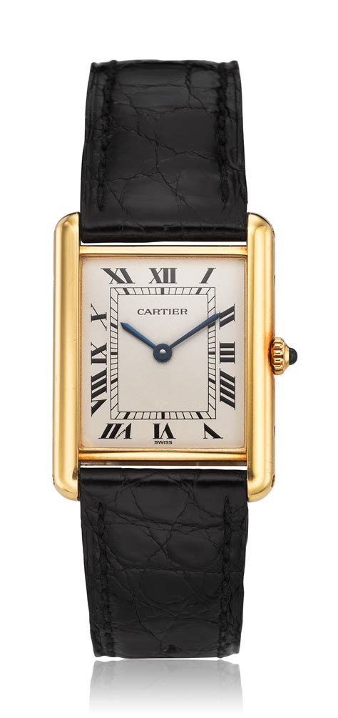 cartier tank quartz watch.